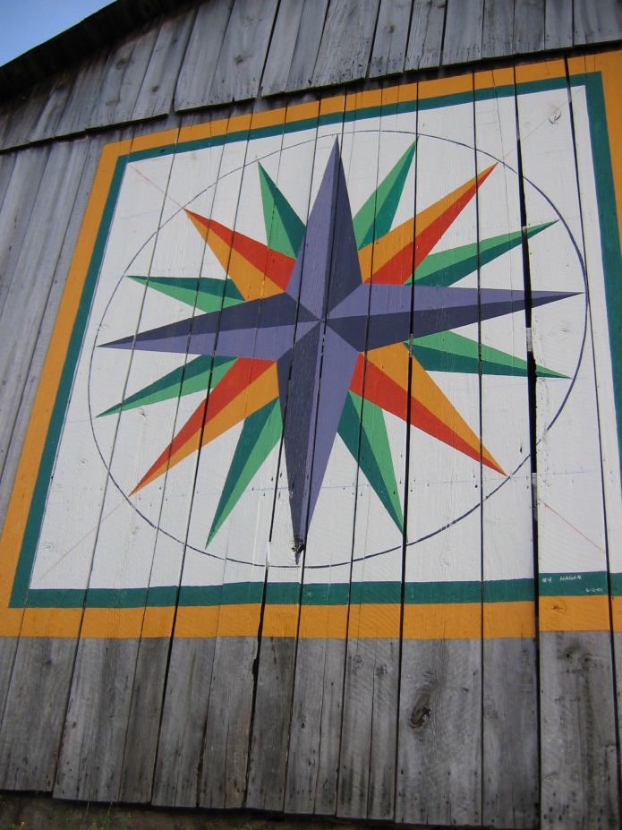 mariners compass quilt barn