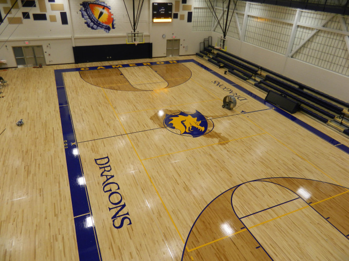 view of new floor from track.jpg